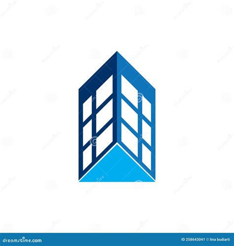 Modern Abstract Geometric Real Estate Business Logo Stock Vector