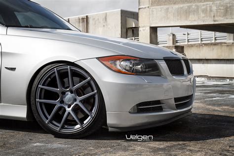 Bmw 335i Lowered On Velgen Wheels Vmb5 Matte Gunmetal Flickr