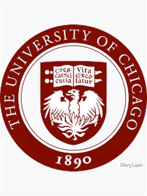 University Of Chicago Sticker For Sale By Ellery Lapin Redbubble