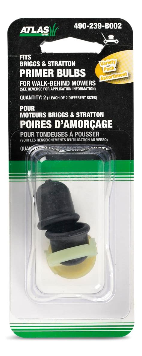 MTD Briggs Stratton Lawn Mower Engine Primer Bulbs 2 Pc Canadian Tire