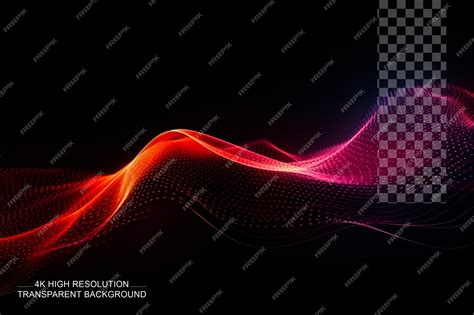 Premium Psd Cyber Or Technology Background Abstract Particles Wave In