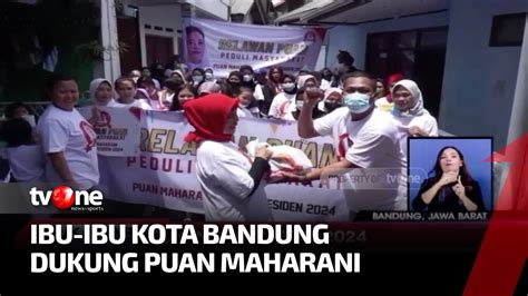 Ratusan Emak Emak Di Bandung Deklarasikan Puan Maharani Di Pemilu