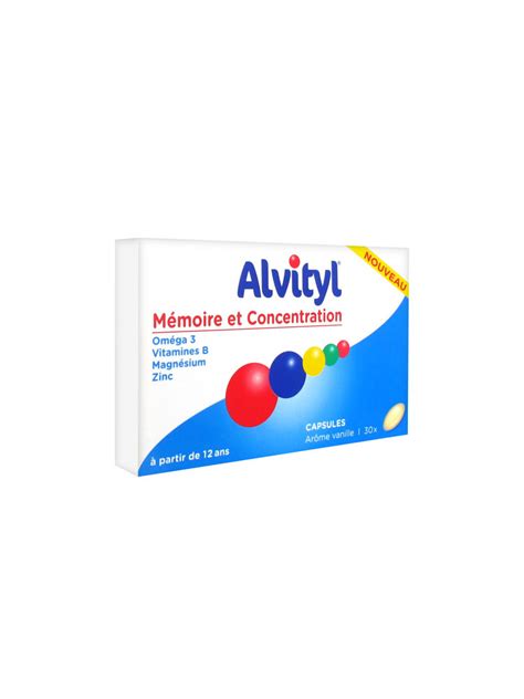 Alvityl Mémoire Et Concentration 30 Capsules Acheter à Prix Bas Ici