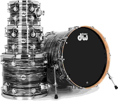 Dw Collector S Series 4 Piece Shell Pack Black Oyster Finishply Sweetwater