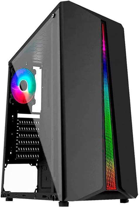 Gabinete Gamer Pixxo Gf Rgb Lateral Acr Lico Solu O Completa