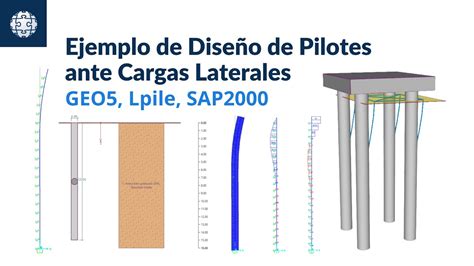 Dise O De Pilotes Ante Cargas Laterales Geo Lpile Y Sap Youtube