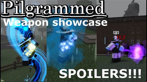 All Weapon Rework Showcase Spoilers Roblox Pilgrammed Youtube