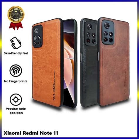 Jual Xiaomi Redmi Note 11 Case Svl Leather Casing Slim Softcase