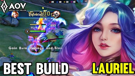 Aov Lauriel Gameplay Best Build Arena Of Valor Li Nqu Nmobile Rov