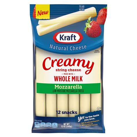 Kraft Low Fat Mozzarella String Cheese Nutrition Facts Blog Dandk