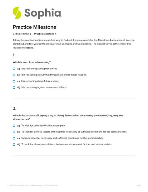 Phil1005 Unit 4 Practice Milestone A It Is Reasoning About Past