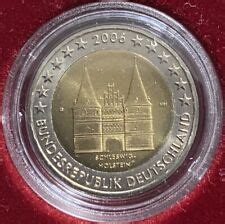 Deutschland 2 Euro Münze 2006 Schleswig Holstein Holstentor Lübeck