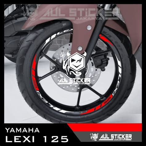 Jual Sticker Velg Yamaha Lexi Lexi Lx Depan Belakang Shopee