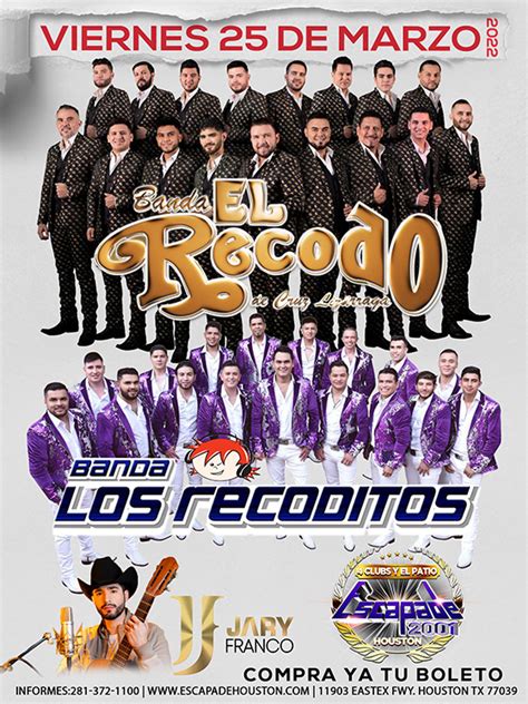 Banda El Recodo Y Banda Los Recoditos En Houston Banda El Recodo Y