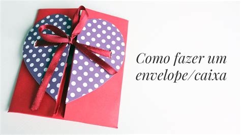 Envelope Caixa Cartão criativo para namorado a YouTube