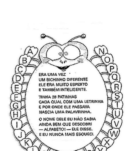 Alfabeto Um Bichinho Diferente Alfabetiza C A C A O Imprimir Colorir