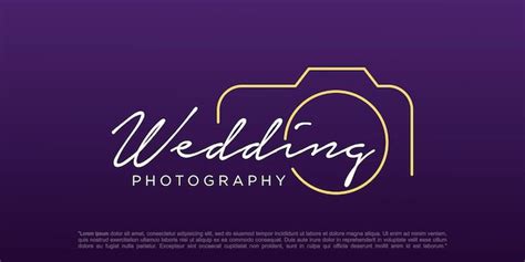 Premium Vector Wedding Photography Logo Design Vector Template