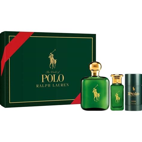 Ralph Lauren Polo Green Set Edt 118 Ml Edt 30 Ml Deo 75 Ml H — Elite Perfumes