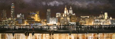 Liverpool Waterfront at Night | Unicorn Gallery