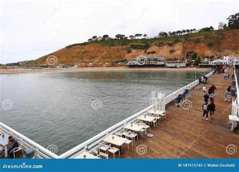 View of Malibu Beach Pier, California Editorial Photography - Image of ...