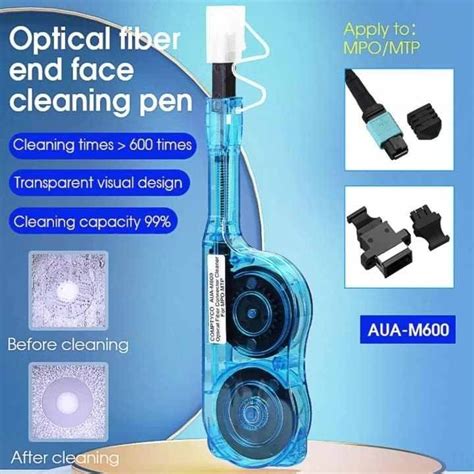 Fiber Optic End Face Cleaning Pen Cable Cleaning Tool 600 Times MPO MTP