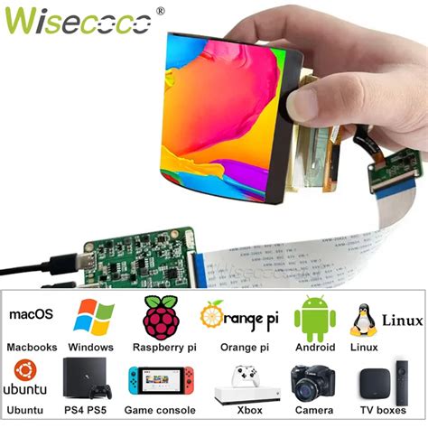 Wisecoco 6 Inch OLED Flexible Display 2880x1440 2K IPS AM OLED Bendable