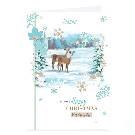 Buy Personalised Christmas Card Reindeer Couple For Gbp 1 79 Card Factory Uk