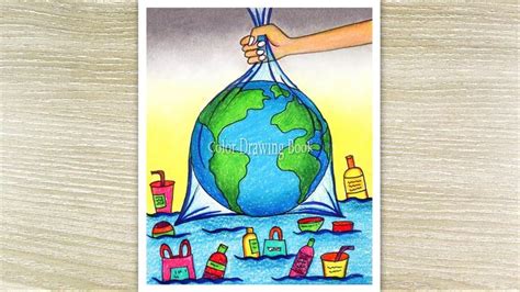 How To Draw Stop Pollution Save Earth Environment Day Poster Painting