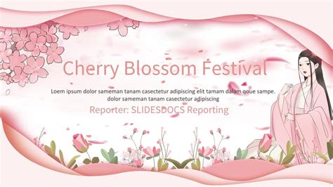 Best Free Pink Cherry Blossom Google Slide Themes And Powerpoint