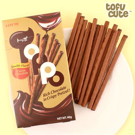 Buy Lotte Toppo Pretzel Sticks Cocoa Chocolate At Tofu Cute