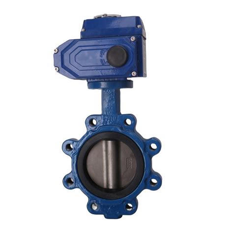 Electric Actuated Lug Type Ductile Iron Butterfly Valve Valve And