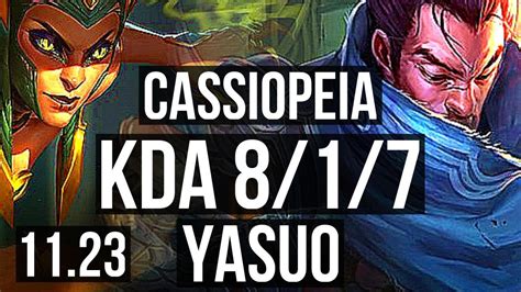 Cassio Vs Yasuo Mid Legendary Rank Cassio Br Master