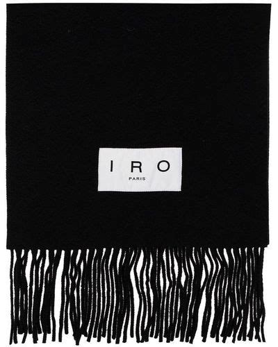 Black Iro Scarves And Mufflers For Women Lyst