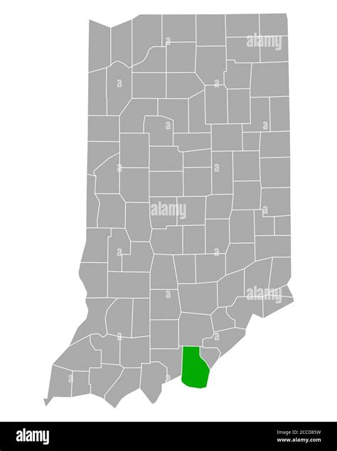 Map of Harrison in Indiana Stock Photo - Alamy