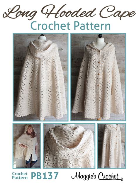 Crochet Hooded Cape Pattern – Patterns Gallery