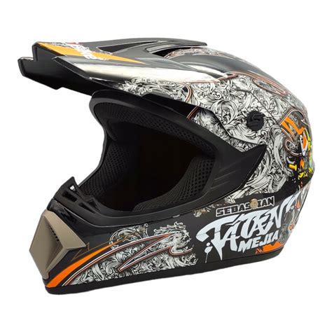 Kask Crossowy Na Crossa Motocykl Enduro Lekki Quad Atv Cross Na Prezent