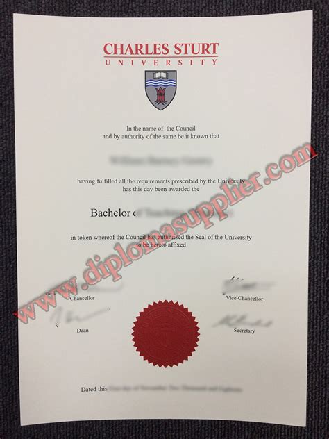 Where To Make Charles Sturt University Fake Degree Certificate Buy