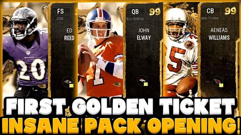 FIRST GOLDEN TICKET PULL OF THE YEAR ALL MADDEN FIRE ELITE BUNDLE