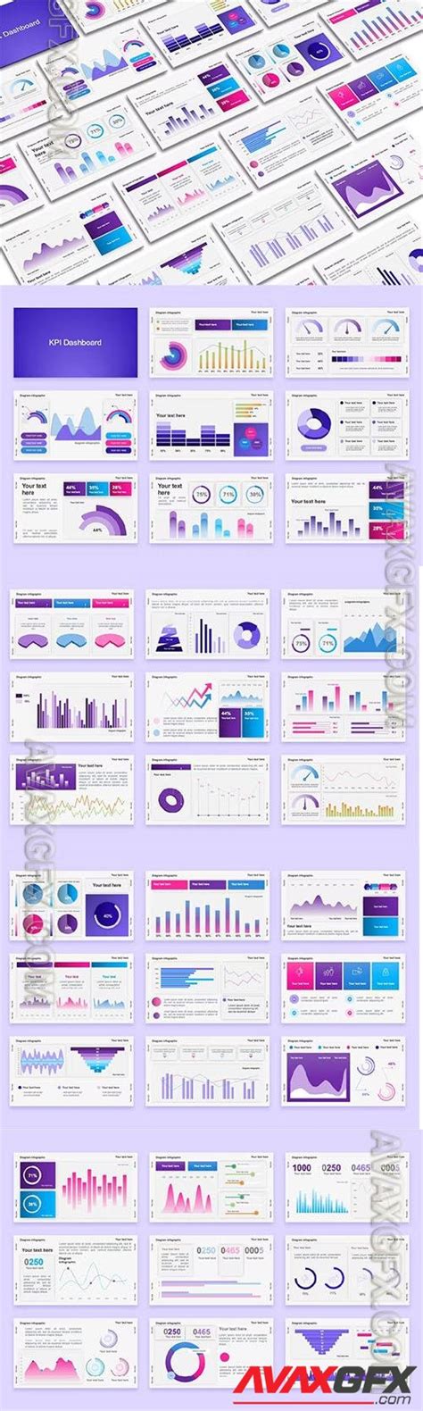 KPI Dashboard PowerPoint Template TFJXLUU | Download PowerPoint Presentations Templates