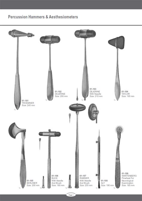 Percussion Hammers | Diagnostic Instruments | Pak Tools Surgical Instruments | Supplier ...