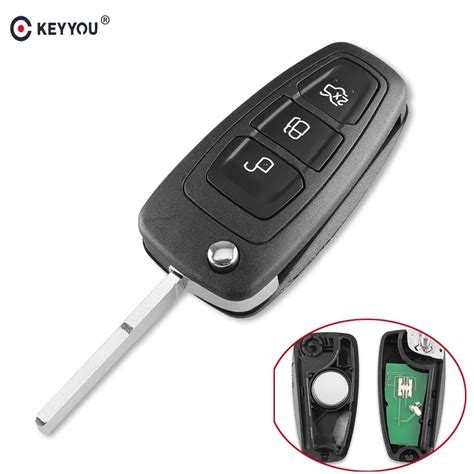 Keyyou Buttons Replacement Flip Folding Remote Control Key For Ford