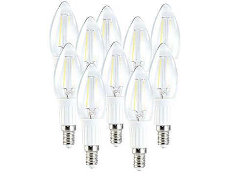 Luminea Led Filament Kerze W E Warmwei Lm Er Set