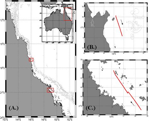 A Map Of The Great Barrier Reef Region Adjacent To The Northeast Download Scientific Diagram