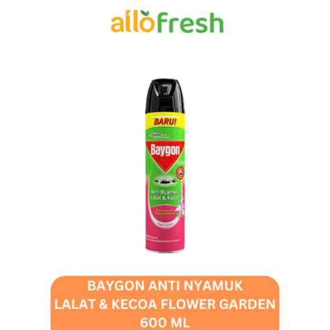 Jual Baygon Anti Nyamuk Lalat Kecoa Flower Garden Ml Shopee