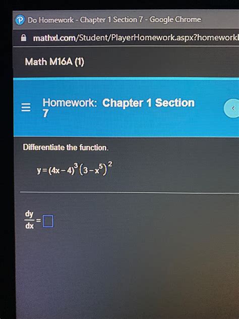 Answered Differentiate The Function Y 4x 4 °… Bartleby