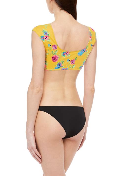 Popular Designer Floral Print Bikinis Caroline Constas Women Editorialist