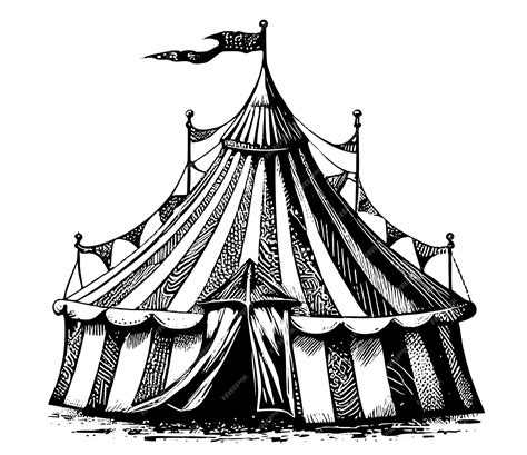 Inside Circus Tent Drawing