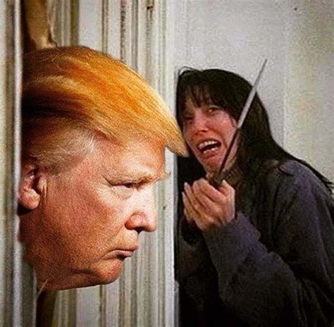 Create Meme The Shining With An Axe Parrot Tartar Donald J Trump