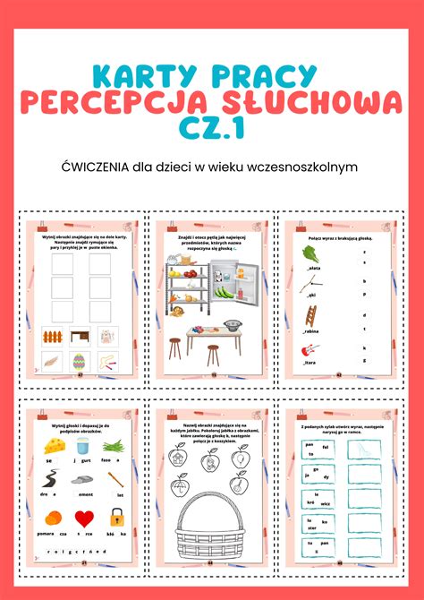 Karty Pracy Percepcja S Uchowa Cz Wersja Pdf Zaklamerkowani