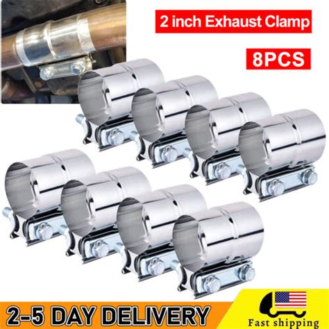 Pcs Inch Stainless Steel Heavy Duty Exhaust Band Clamp Lap